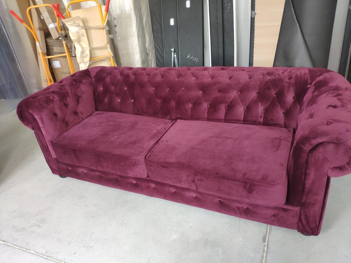 JVmoebel Sofa Chesterfield Sofa 2-Sitzer Polsterung Metall Design Stilvolle Möbel, Made in Europe von JVmoebel