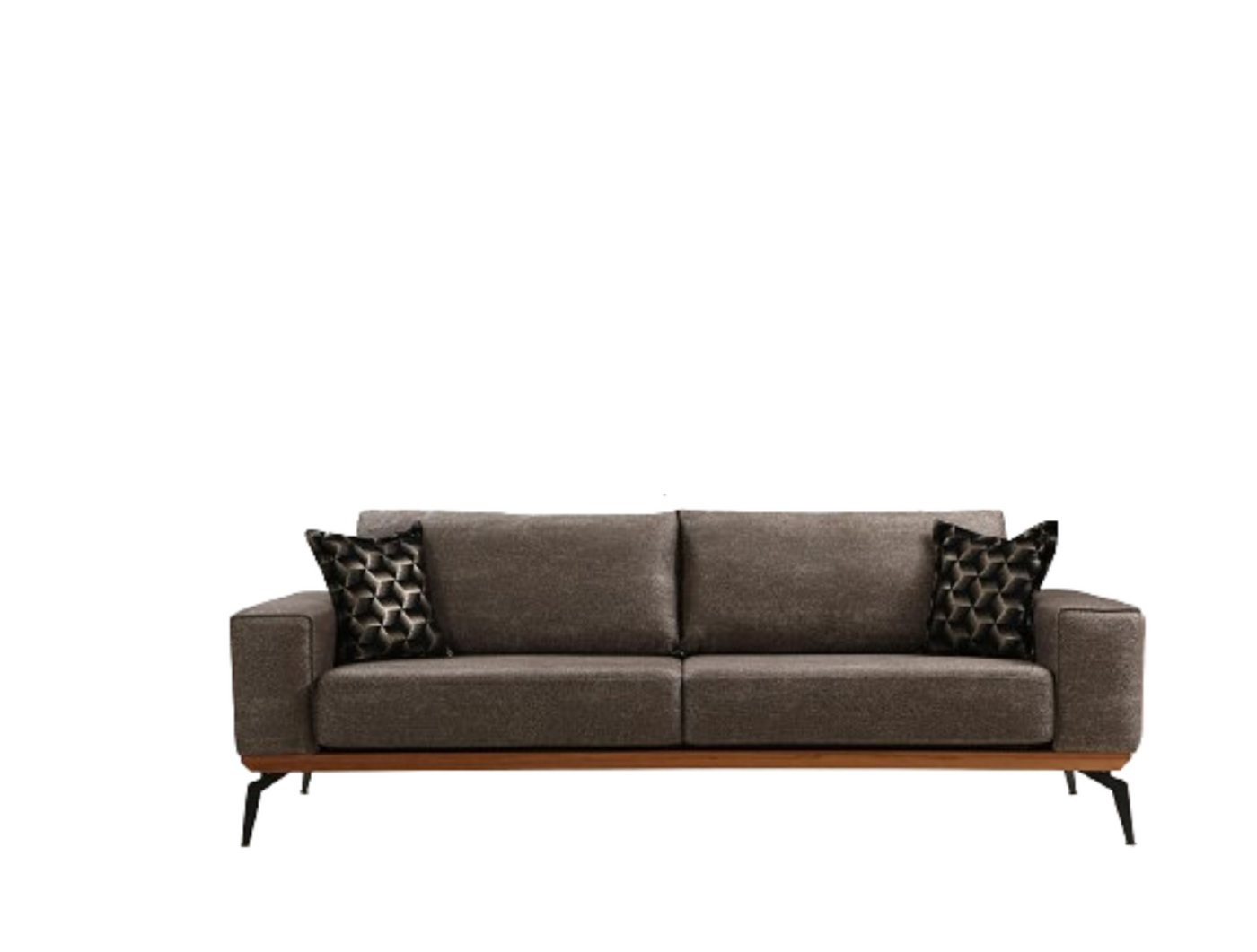 JVmoebel Sofa Couch Dreisitzer Stoffsofa Polstersofa Grau Sofa Modern Stoff 3 Sitzer, Sofa 1 Teile, Made in Europa von JVmoebel