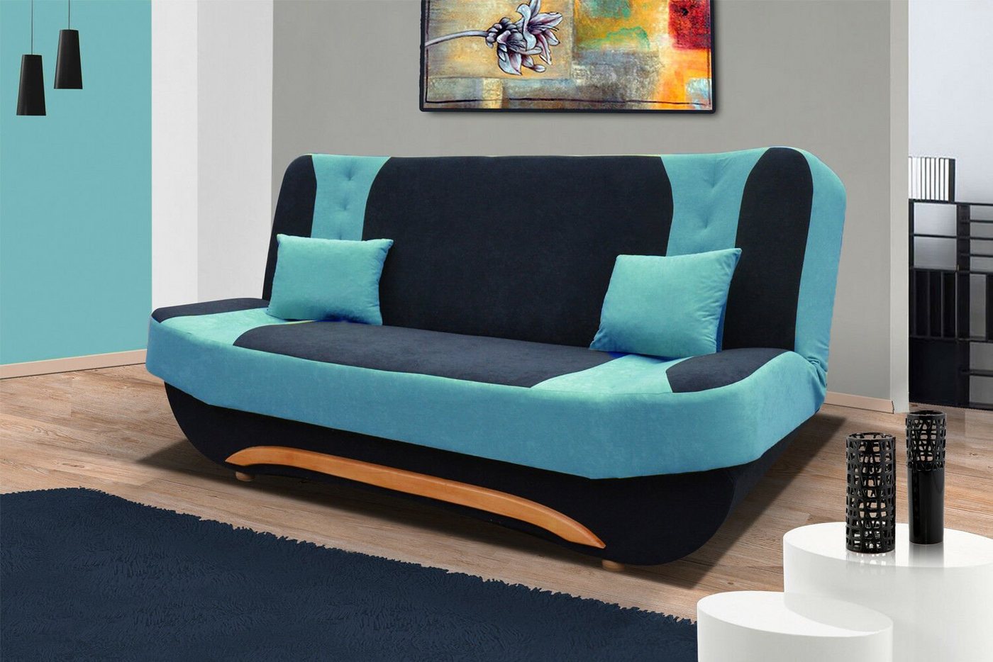 JVmoebel Sofa Couch Schlafsofa XXL Textil Big Sofa Couchen 3Sitzer, Made in Europe von JVmoebel