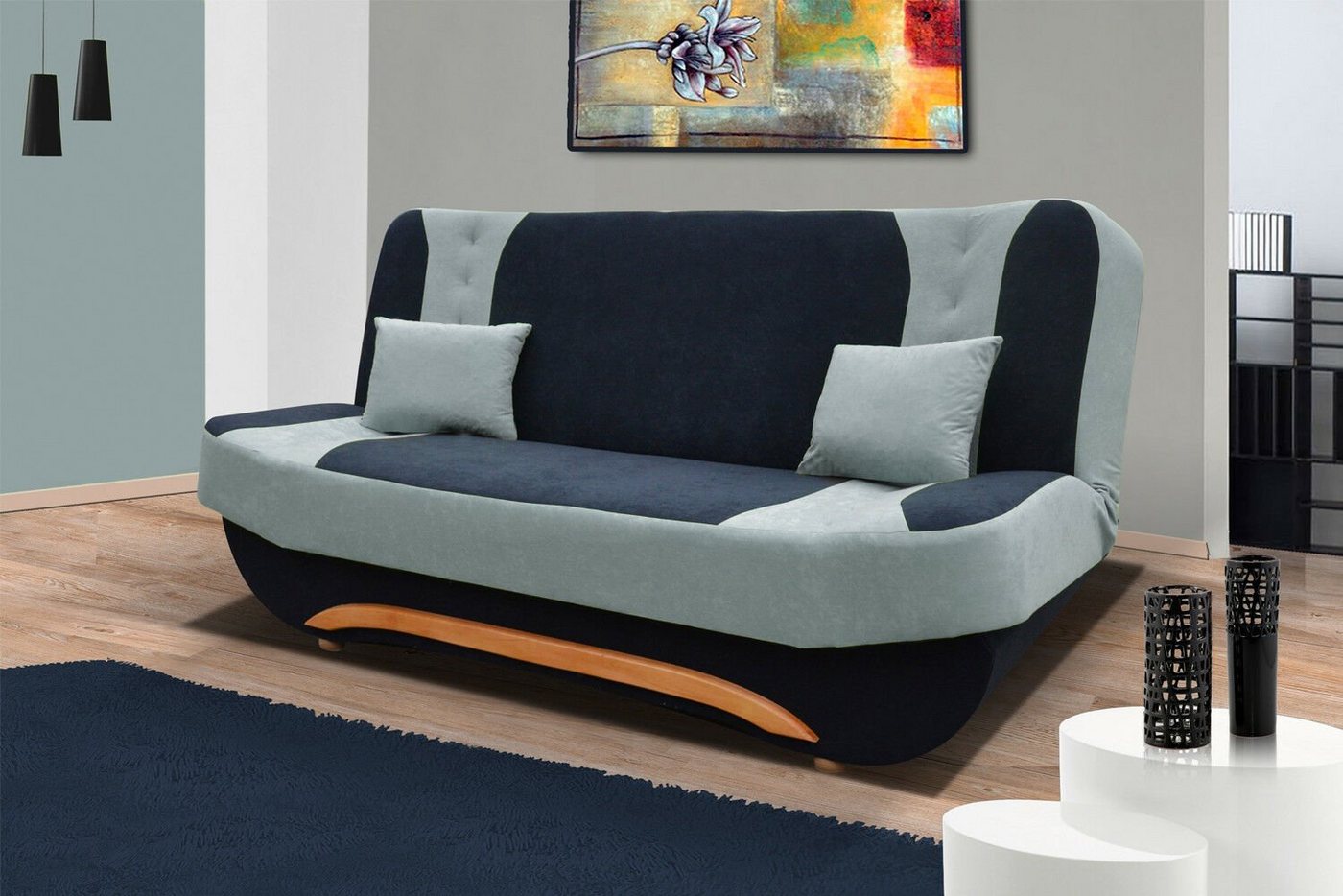 JVmoebel Sofa Couch Schlafsofa XXL Textil Big Sofa Couchen 3Sitzer, Made in Europe von JVmoebel