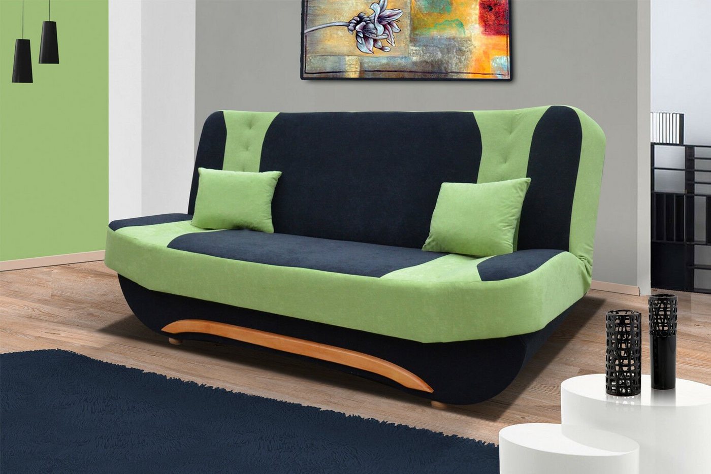 JVmoebel Sofa Couch Schlafsofa XXL Textil Big Sofa Couchen 3Sitzer, Made in Europe von JVmoebel