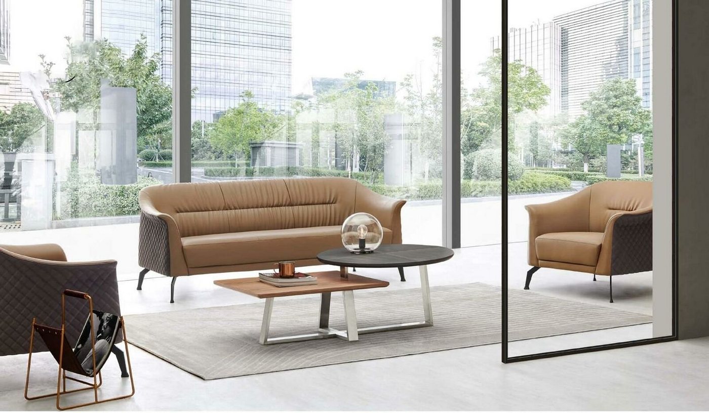 JVmoebel Sofa Design Sitz Gruppe Garnitur Leder Neu Büro Einrichtung Couch Sofa, Made in Europe von JVmoebel