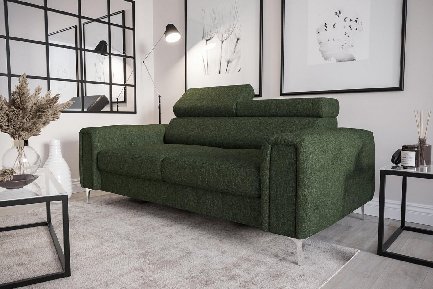 JVmoebel Sofa Designer 2-Sitzer Sofa Couchen Luxus Polster Möbel Sofa Couch Sitz, Made in Europe von JVmoebel