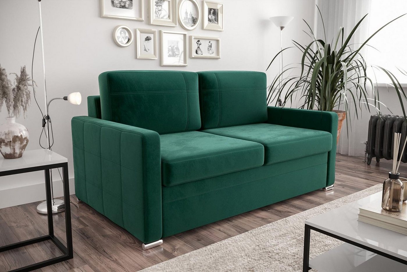 JVmoebel Sofa Designer 2-Sitzer Sofa Luxus Couch Polster Zweisitzer Couchen, Made in Europe von JVmoebel