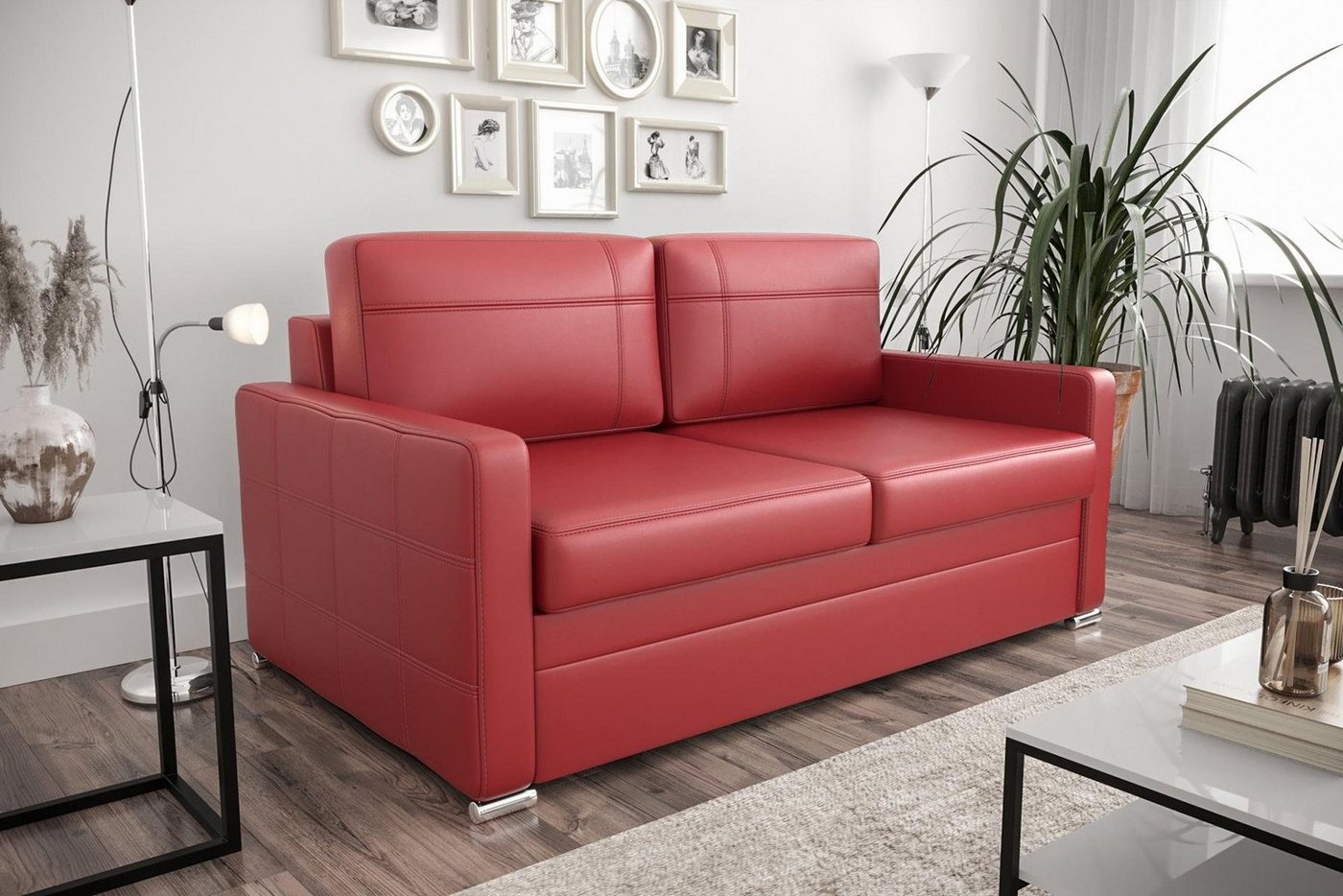 JVmoebel Sofa Designer 2-Sitzer Sofa Luxus Couch Polster Zweisitzer Couchen, Made in Europe von JVmoebel