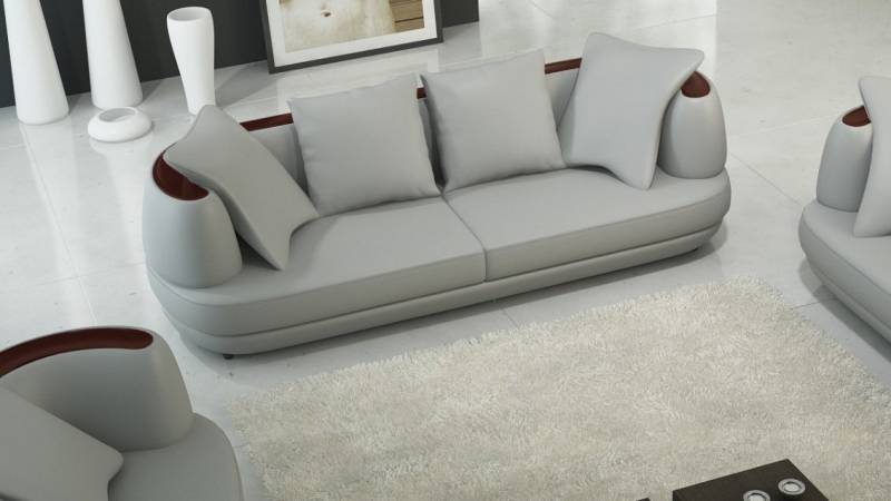 JVmoebel Sofa Designer schwarzes Sofa Coch 3 Sitzer Polster Sofas Wohnzimmer Couchen, Made in Europa von JVmoebel