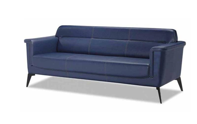 JVmoebel Sofa Dreisitzer 3 Sitzer Sofa Büro Möbel Leder Polster Couch Modern Design, 1 Teile, Made in Europa von JVmoebel