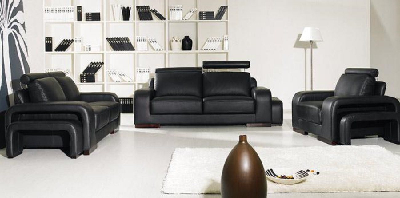 JVmoebel Sofa Dreisitzer Sofa Couch Polster Designer 3er Sofas Couchen Leder Stoff, Made in Europe von JVmoebel