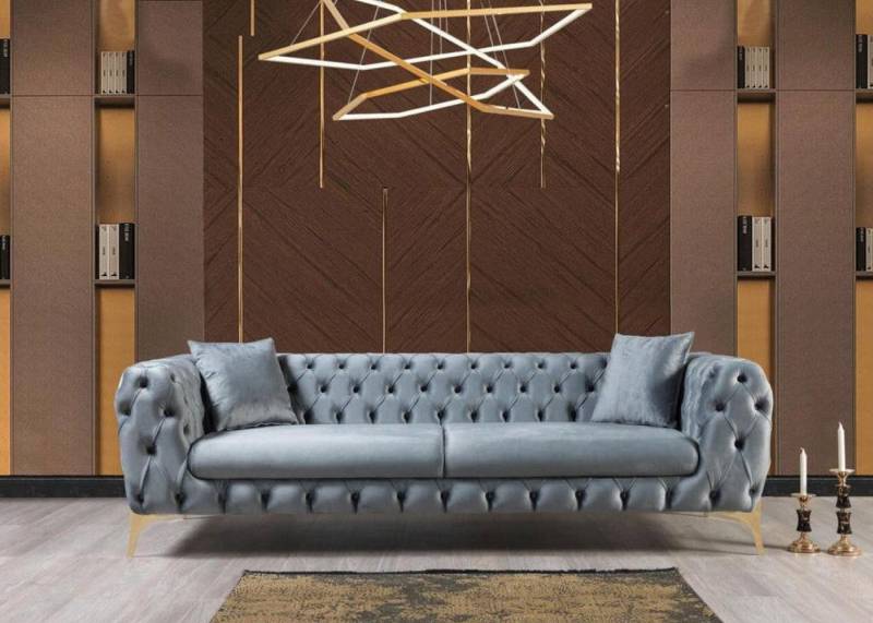 JVmoebel Sofa Dreisitzer Sofa Luxus Chesterfield 3 Sitzer Couches Sofas Neu Couch, Made in Europa von JVmoebel