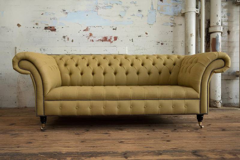 JVmoebel Sofa Gelbe Designer Sofa Couch Polster XXL 3 Sitzer Big Sofas Couchen, Made in Europa von JVmoebel