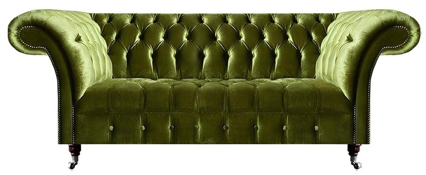JVmoebel Chesterfield-Sofa Grün Sofagarnitur 2tlg Textil Garnitur Sessel mit Sofa Dreisitzer, Made in Europa JVmoebel Chesterfield-Sofa Grün Sofagarnitur 2tlg Textil Garnitur Sessel mit Sofa Dreisitzer, Made in Europa von JVmoebel