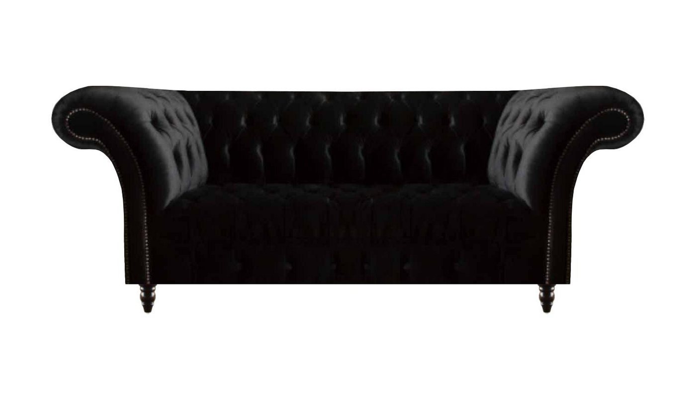 JVmoebel Sofa Komplett Schwarze Chesterfield Couch Designer Textilsofas Polstercouch, Made in Europa JVmoebel Sofa Komplett Schwarze Chesterfield Couch Designer Textilsofas Polstercouch, Made in Europa von JVmoebel