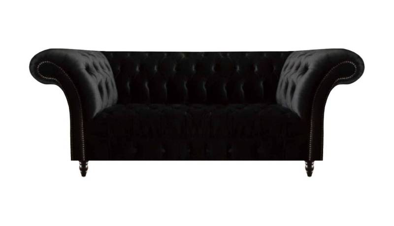 JVmoebel Sofa Komplett Schwarze Chesterfield Couch Designer Textilsofas Polstercouch, Made in Europa von JVmoebel