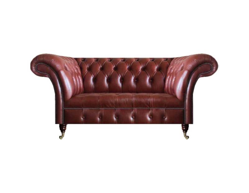 JVmoebel Sofa Leder Braun Polstermöbel Moderne Zweisitzer Sofa Couch Polstermöbel, Made in Europa von JVmoebel