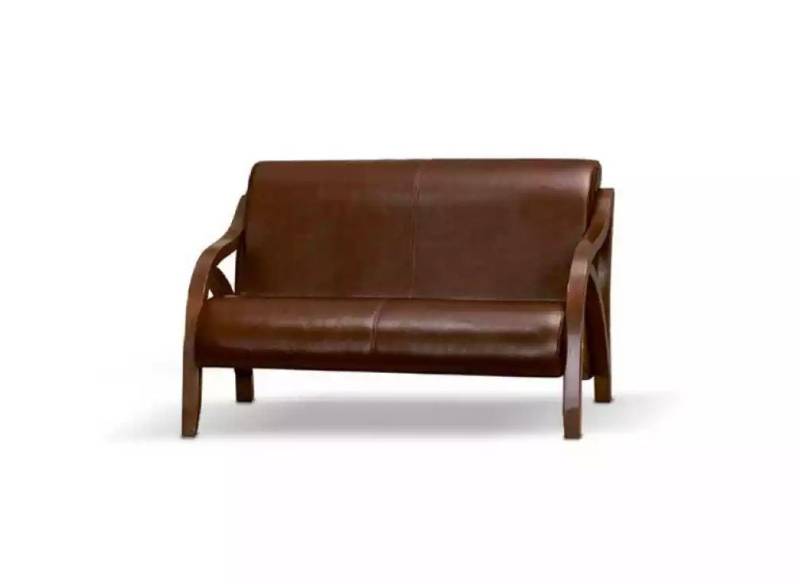 JVmoebel Sofa Leder Sofa für das Arbeitszimmer - Zweisitzer Officemöbel, 1 Teile, Made in Europa von JVmoebel