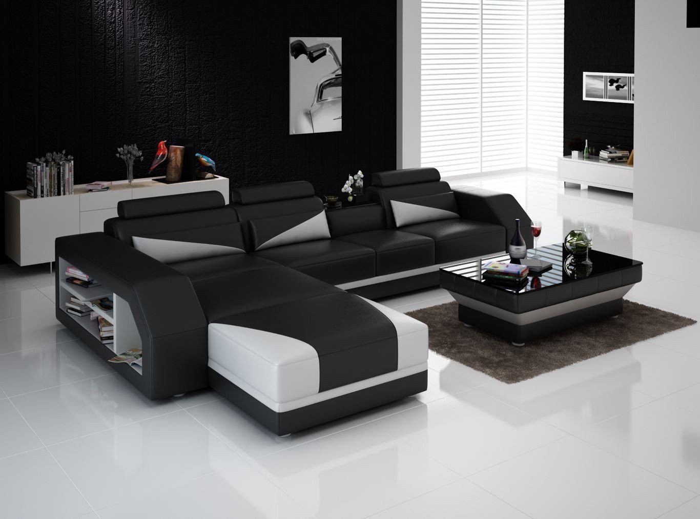 JVmoebel Sofa Ledersofa Wohnlandschaft Ecksofa L-Form mit Sessel Set Modern Sofa neu, Made in Europe von JVmoebel