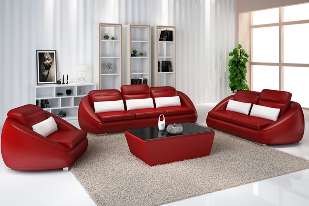 JVmoebel Sofa Luxus Sofagarnitur 3+1+1 Sitzer Wohnzimmer Designer Möbel, Made in Europe von JVmoebel