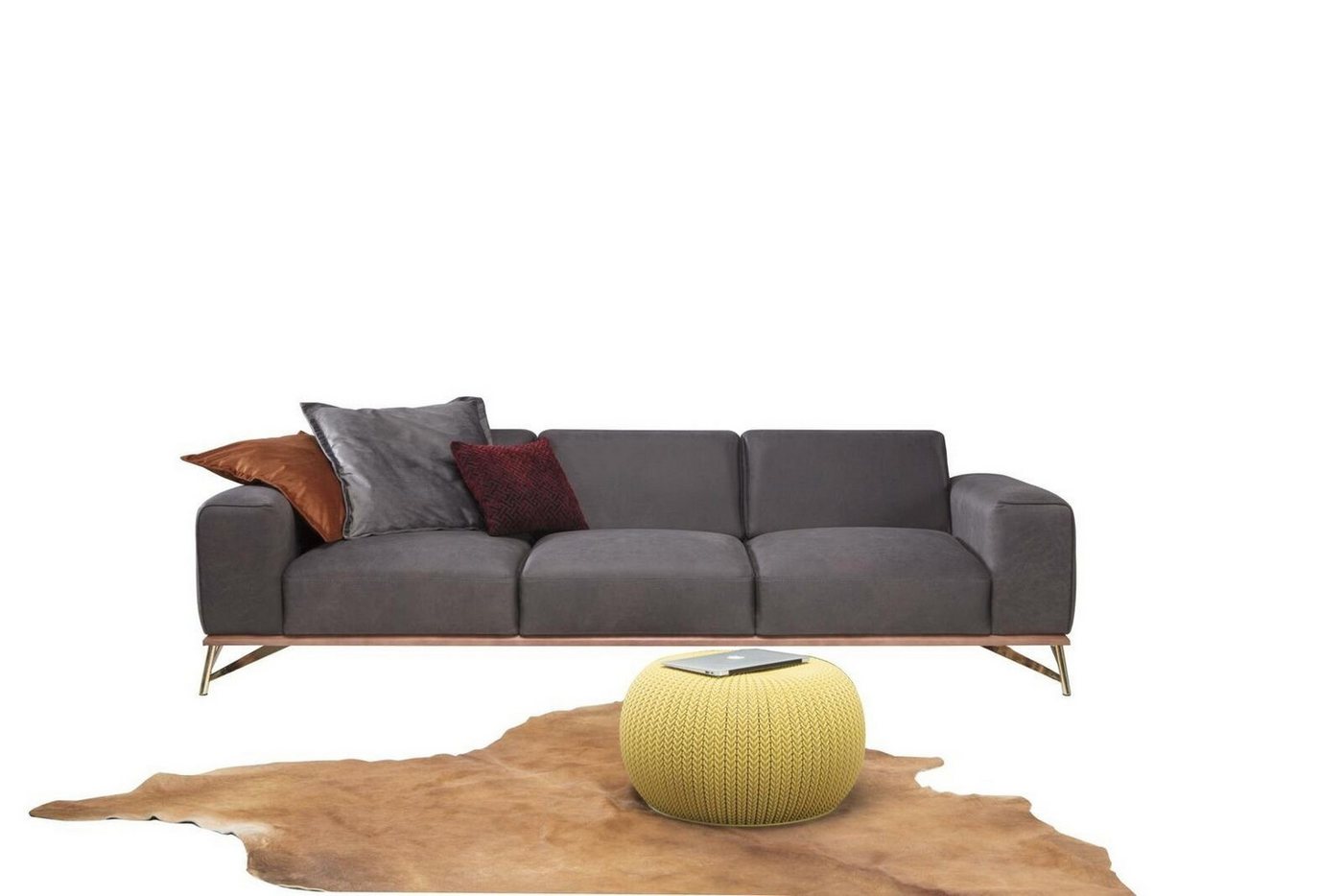 JVmoebel Sofa Luxus Viersitzer Sofa 4 Sitzer Wohnzimmer Modern Stoff Design, Made in Europe von JVmoebel