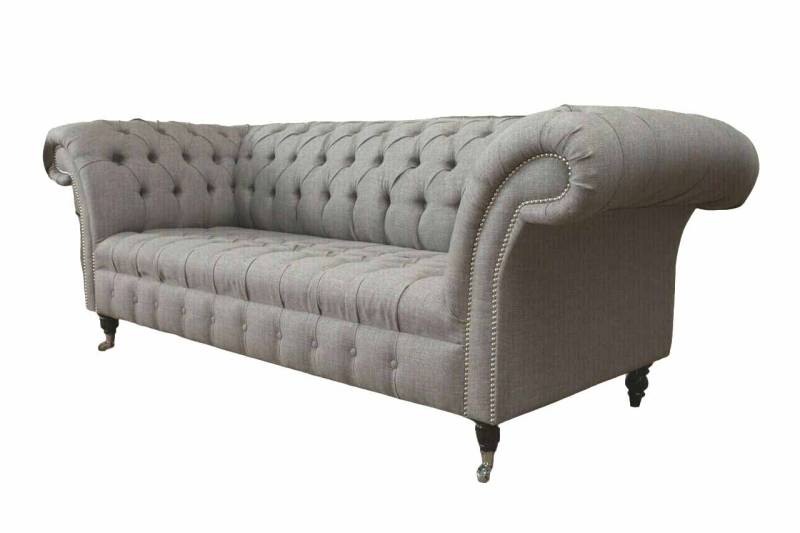 JVmoebel Chesterfield-Sofa Moderne Chesterfield Polstercouch 3-Sitzer Sofa Textil, Made in Europa JVmoebel Chesterfield-Sofa Moderne Chesterfield Polstercouch 3-Sitzer Sofa Textil, Made in Europa von JVmoebel