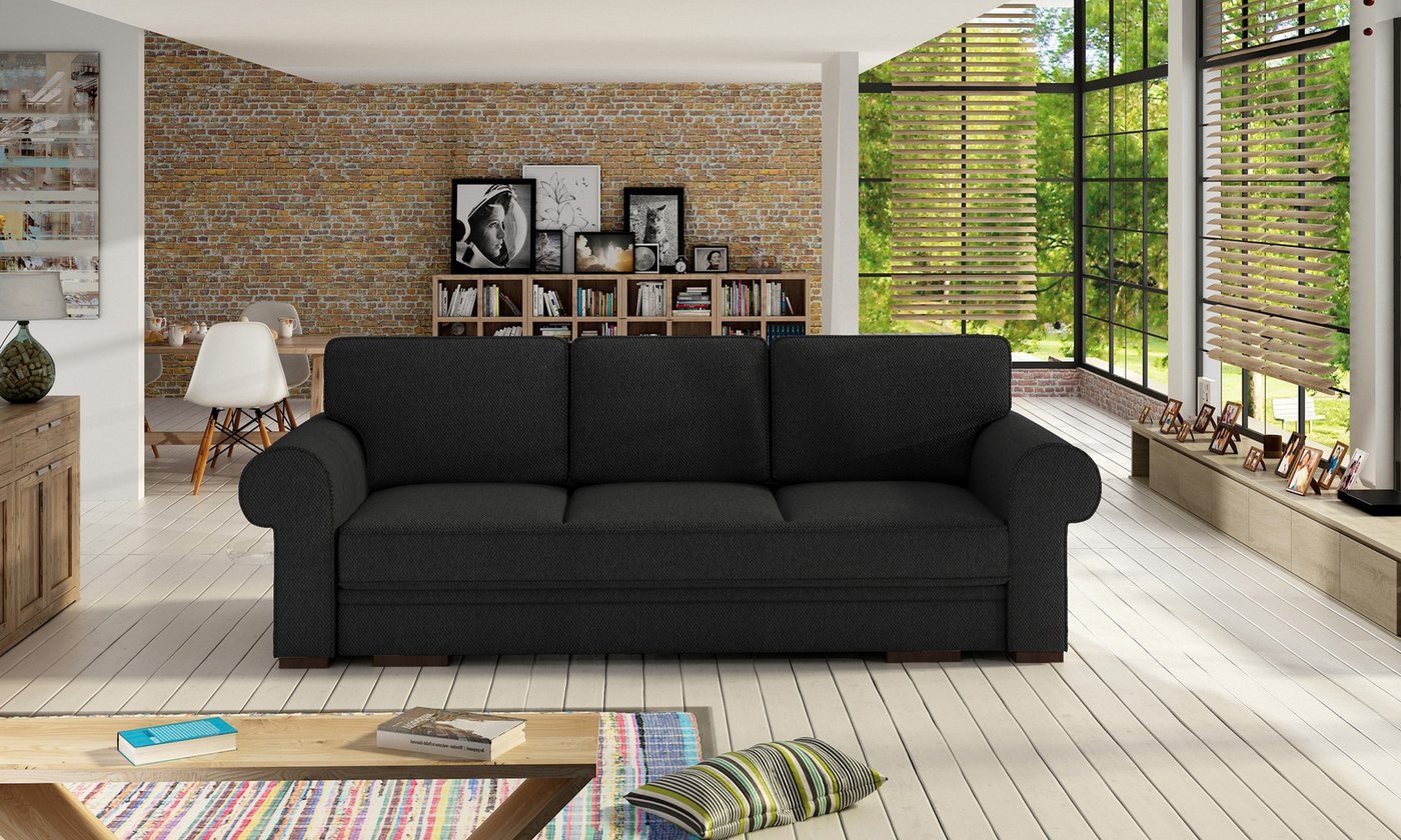 JVmoebel Sofa Schlafsofa 3-Sitzer Couch mit Polsterung in Textiloptik, Made in Europa JVmoebel Sofa Schlafsofa 3-Sitzer Couch mit Polsterung in Textiloptik, Made in Europa von JVmoebel
