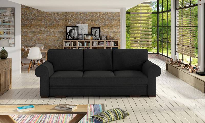 JVmoebel Sofa Schlafsofa 3-Sitzer Couch mit Polsterung in Textiloptik, Made in Europa JVmoebel Sofa Schlafsofa 3-Sitzer Couch mit Polsterung in Textiloptik, Made in Europa von JVmoebel