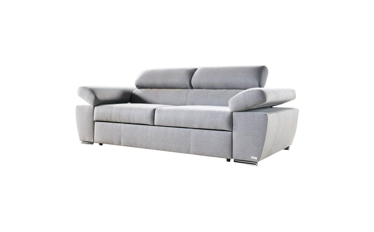 JVmoebel Sofa Sofa 2 Sitzer Design Polster Modern Textil Stoff Sofas Bettfunktion, Verstellbare Armlehnen und Kopfstützen von JVmoebel