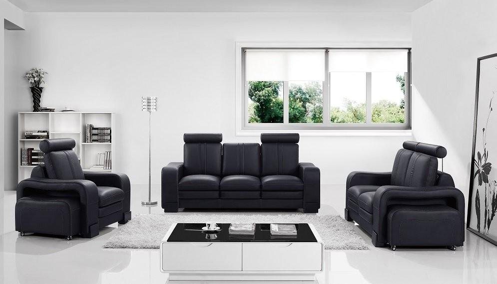 JVmoebel Sofa Sofa 3-Sitzer Ledersofa Couch Fernsehsessel Polstersofa Loungesofa, Made in Europe von JVmoebel