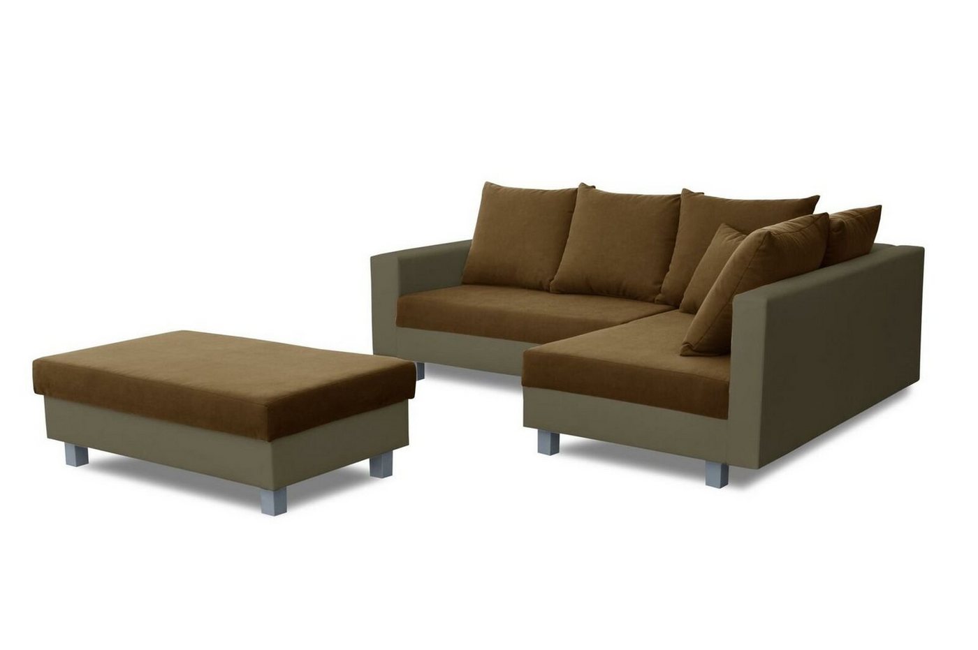 JVmoebel Sofa Sofa L-Form Ledersofa Textil Couch Wohnlandschaft Ecksofa Polster Ecke, Made in Europe von JVmoebel