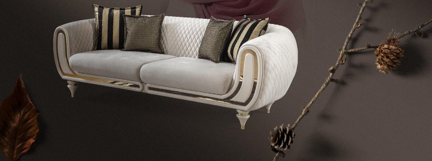 JVmoebel Sofa Sofa Möbel Dreisitzer Sofas italienischer Stil Textil Luxus Polster von JVmoebel