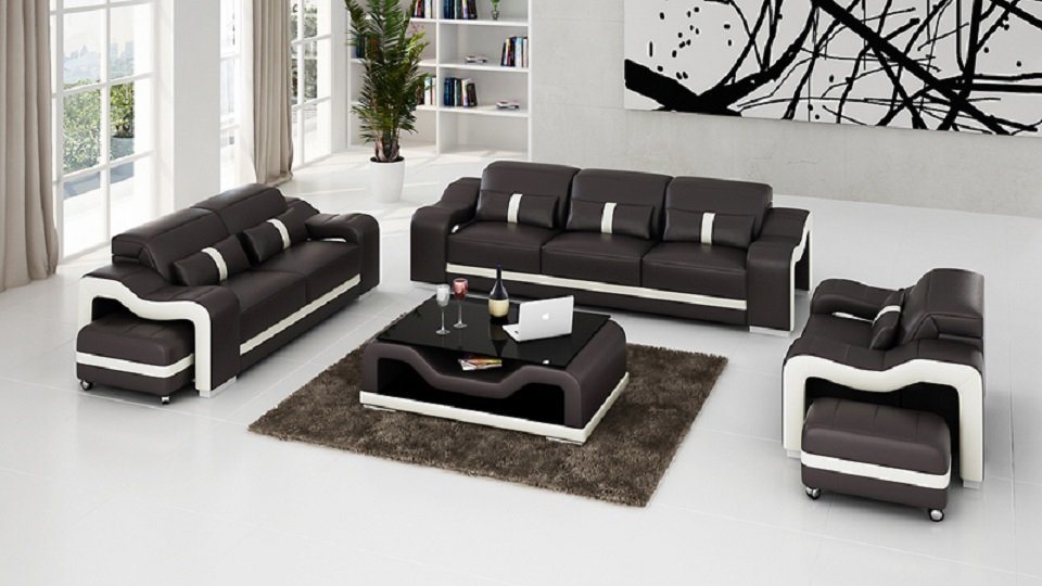 JVmoebel Sofa Sofagarnitur 3+1 Sitzer Design Couch Polster Sofas Modern, Made in Europe von JVmoebel