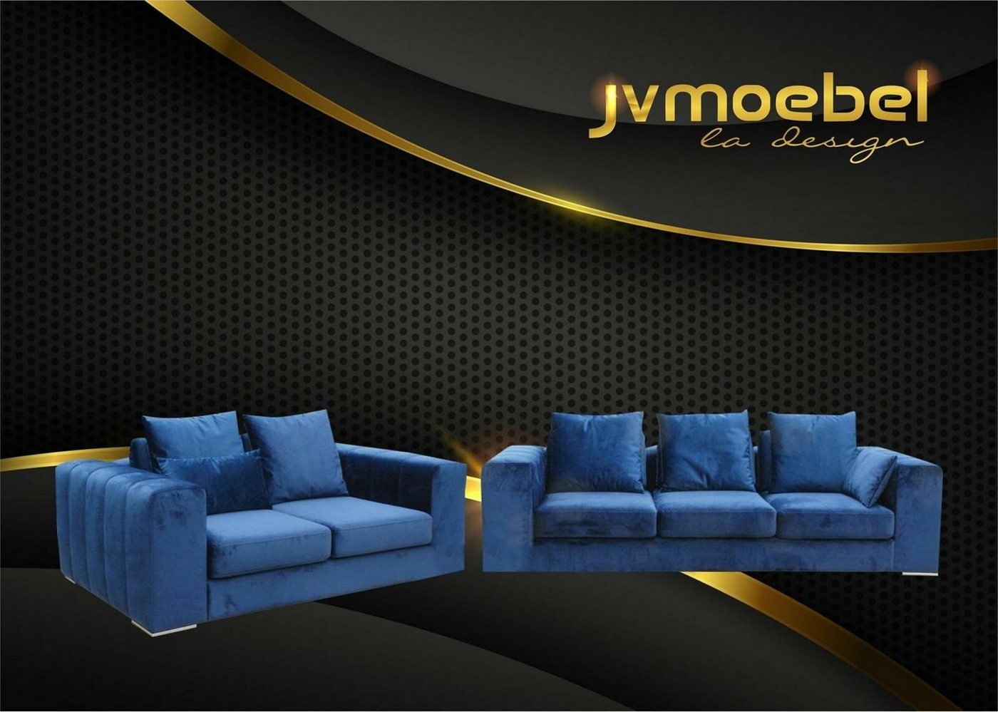 JVmoebel Sofa Sofagarnitur Big Set 32 Sitzer Textil Sofa Couch Wohnzimmer Garnitur von JVmoebel