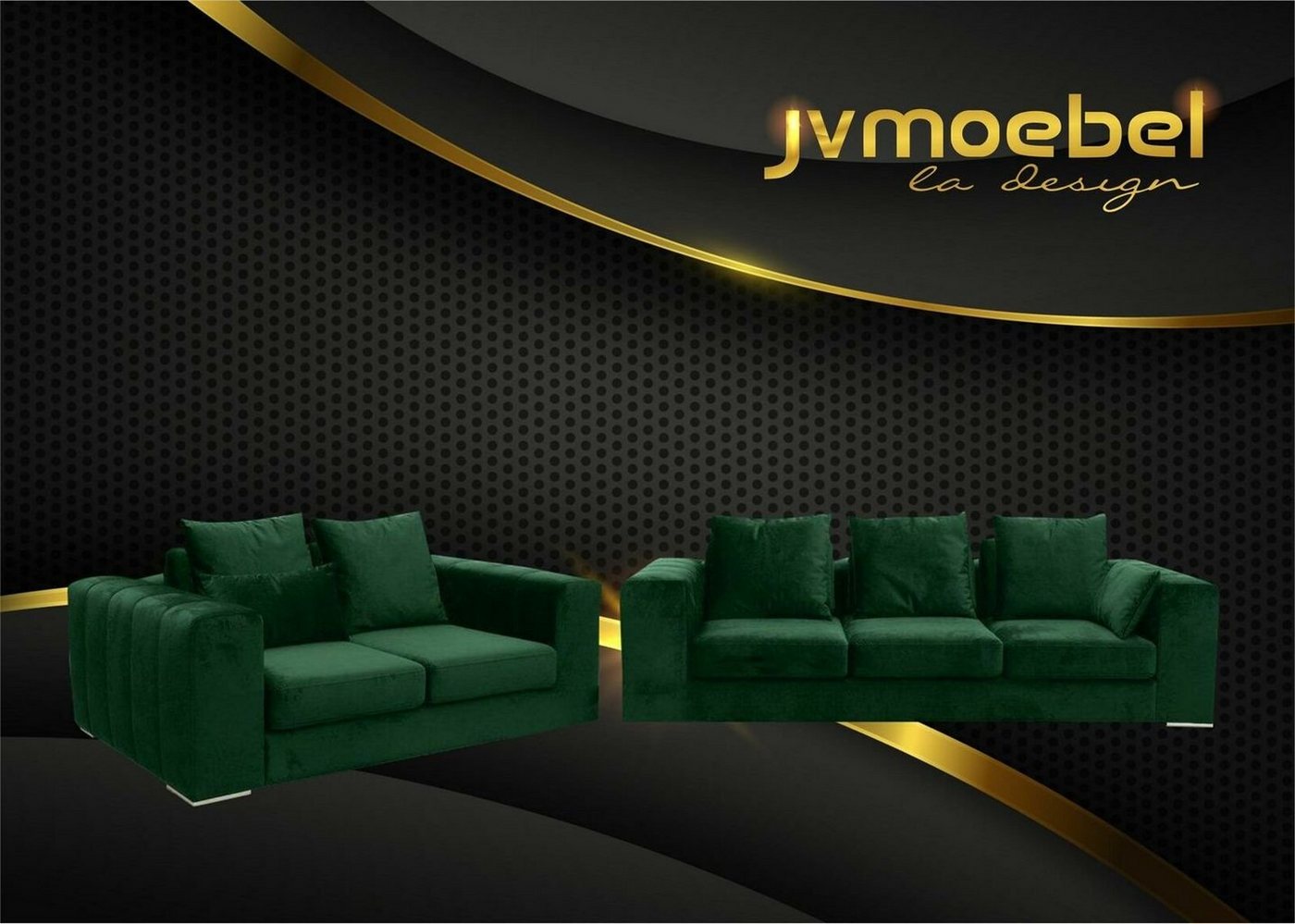 JVmoebel Sofa Sofagarnitur Big Set 32 Sitzer Textil Sofa Couch Wohnzimmer Garnitur von JVmoebel