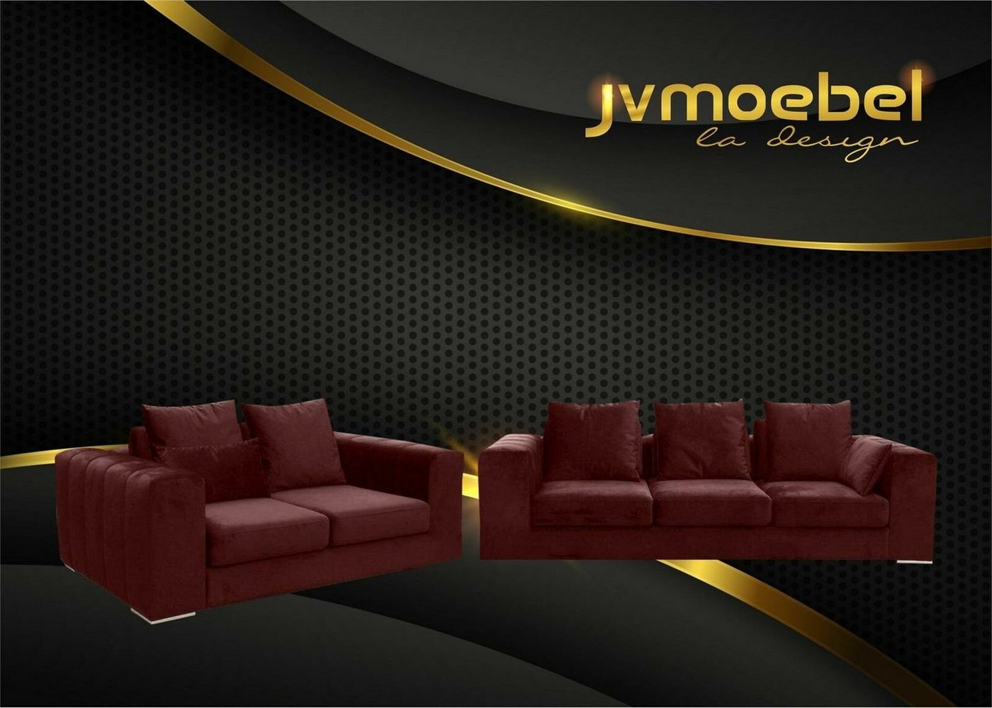 JVmoebel Sofa Sofagarnitur Big Set 32 Sitzer Textil Sofa Couch Wohnzimmer Garnitur von JVmoebel