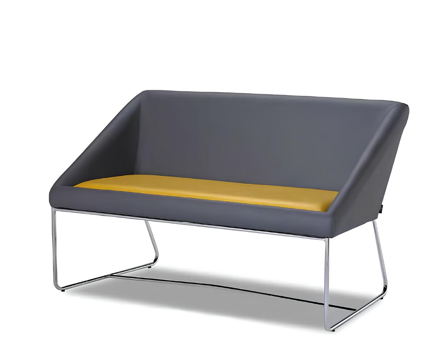 JVmoebel Sitzbank Zweisitzer Designer Sofa 2 Sitzer Gelb Stoffsofa Leder Möbel Grau Bank (Sofa 2 Sitzer), Made in Europa JVmoebel Sitzbank Zweisitzer Designer Sofa 2 Sitzer Gelb Stoffsofa Leder Möbel Grau Bank (Sofa 2 Sitzer), Made in Europa von JVmoebel