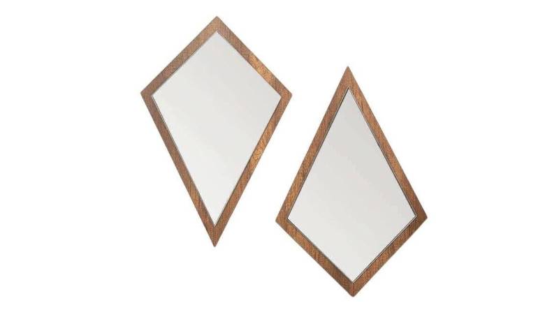 JVmoebel Spiegel Moderner 2x Spiegel Wandspiegel Einrichtung Holz Rahmen Luxus Möbel (2-St), Made in Europa von JVmoebel