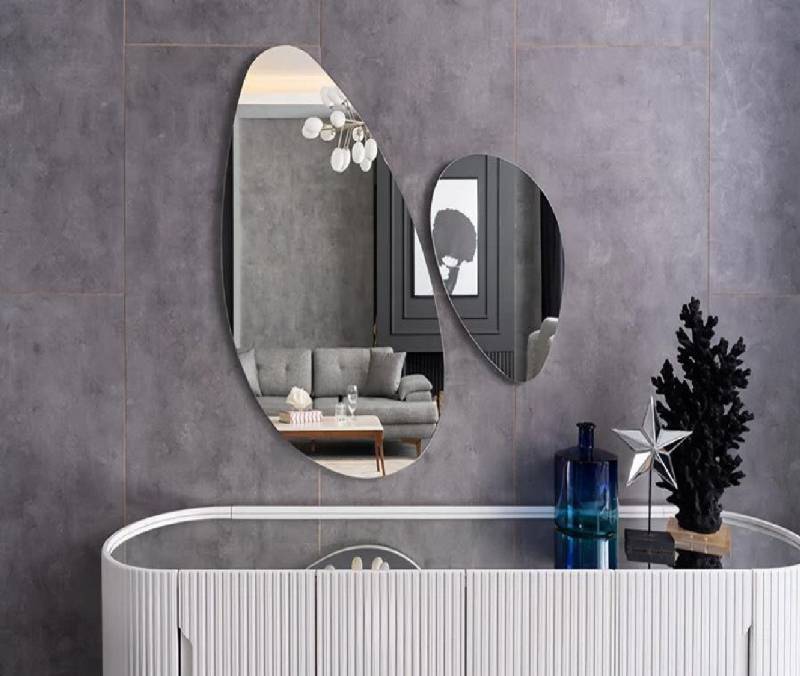 JVmoebel Spiegel Wandspiegel Spiegele Dekospiegel Set Badspiegel Dekoratives Industrial (2-St), Made in Europa von JVmoebel