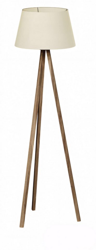 JVmoebel Stehlampe Beige Holz Stehlampe im eleganten Design für Wohnzimmer, Made in Europe von JVmoebel