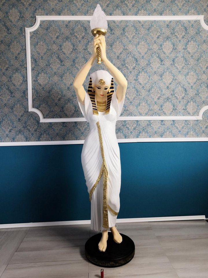 JVmoebel Stehlampe Design Stehleuchte Ägptische Frau Figur Steh Lampe Leuchten Steh, Made in Europa von JVmoebel