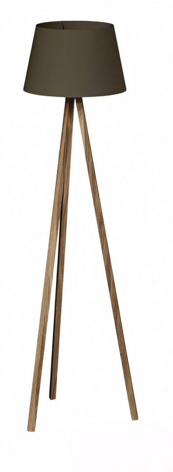 JVmoebel Stehlampe Elegante schwarze Stehlampe aus Holz modernes Design, Made in Europe von JVmoebel