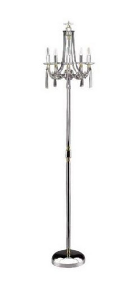 JVmoebel Stehlampe Kristall Stehlampe Luxus Leuchten Stand Lampen Lampe Silber Sofort, Leuchtmittel wechselbar, Made in Europa JVmoebel Stehlampe Kristall Stehlampe Luxus Leuchten Stand Lampen Lampe Silber Sofort, Leuchtmittel wechselbar, Made in Europa von JVmoebel