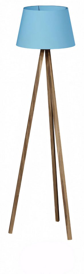 JVmoebel Stehlampe Moderne blaue Holz-Stehlampe mit elegantem Design, Made in Europe von JVmoebel