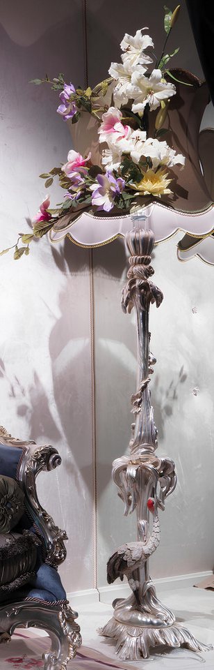 JVmoebel Stehlampe Stehleuchte Luxus Echtholz Lampe Stand Leuchten Stehlampe Leuchte, Made in Europa von JVmoebel