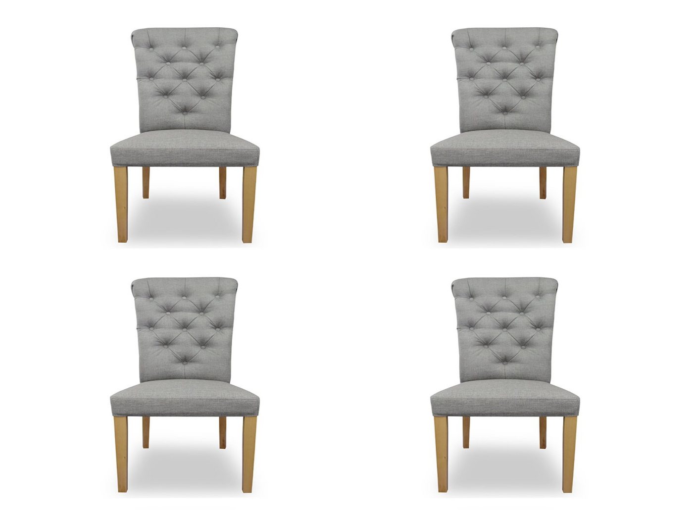 JVmoebel Stuhl, 4x Stühle Stuhl Polster Design Lounge Sitz Lehn Garnitur Sessel Chesterfield Neu von JVmoebel
