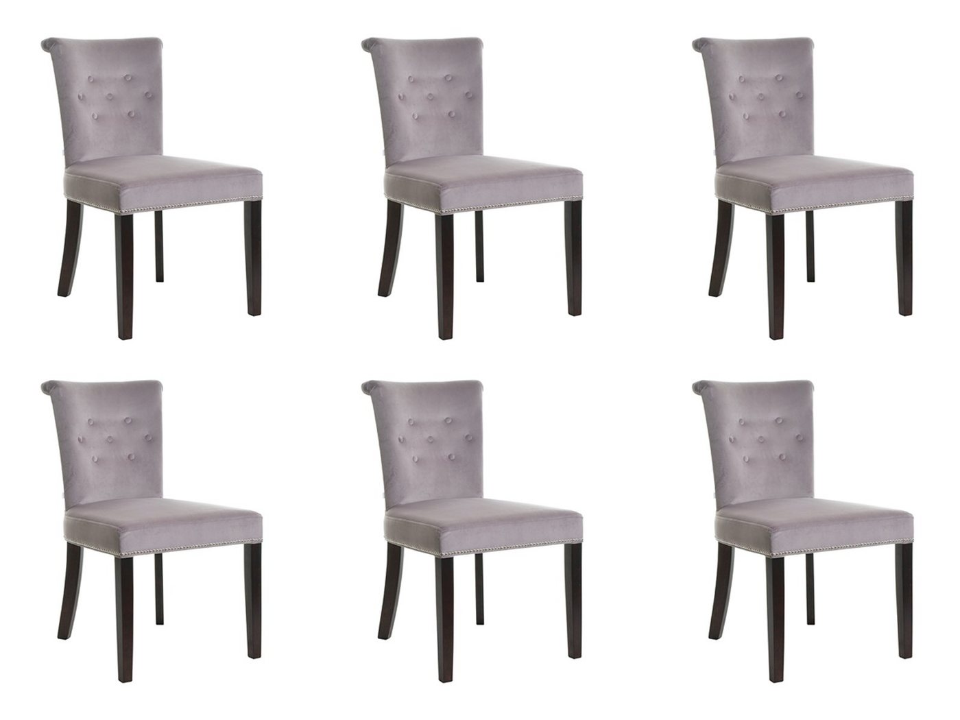 JVmoebel Stuhl 6x Design Polster Sitz Stühle Garnitur Sessel Lounge Club Set Largo von JVmoebel