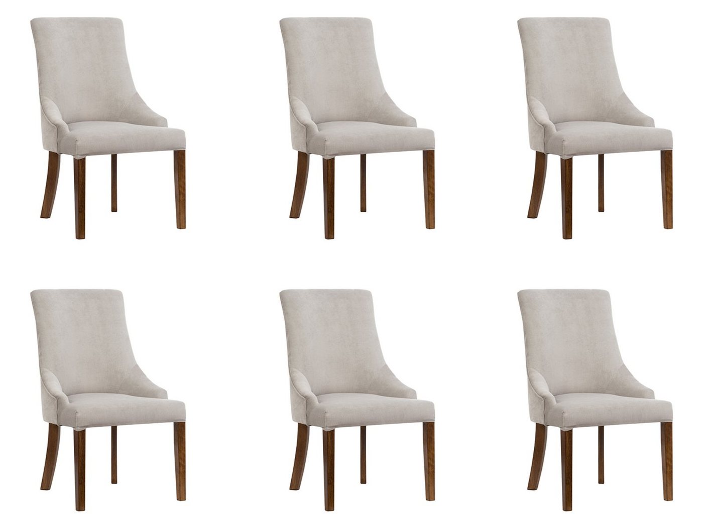 JVmoebel Stuhl 6x Designer Stuhl Set Stühle Komplett Lehn Sitz Lounge Club Neu von JVmoebel