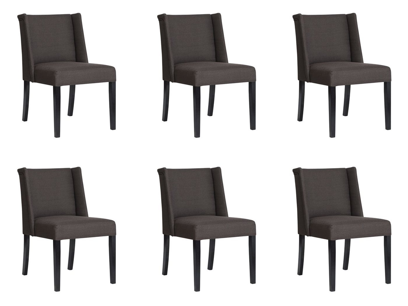 JVmoebel Stuhl 6x Stühle Polster Design Lounge Club Sitz Lehn Sessel Vento Neu von JVmoebel