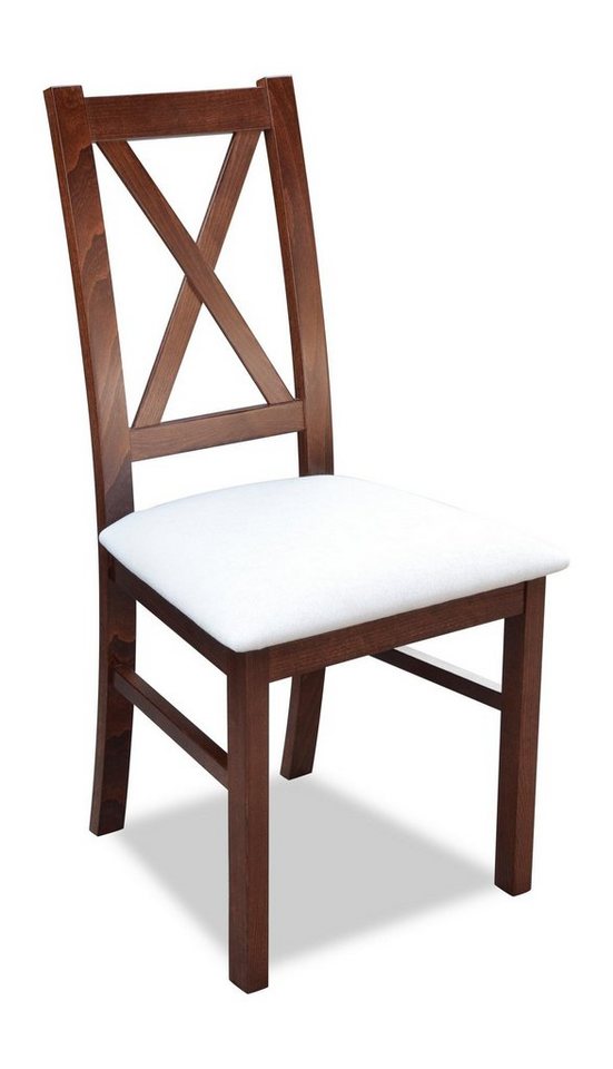 JVmoebel Stuhl, Design Holz Ess Lehn Stuhl Esszimmer Garnitur Polster Set Neu 1 Stühle von JVmoebel