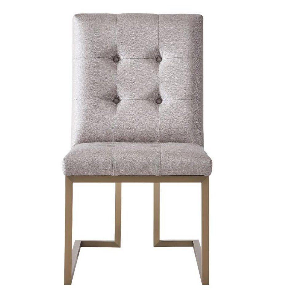 JVmoebel Stuhl, Designer Ess Zimmer Stuhl Set Metall Textil Sessel 6x Lounge Stühle von JVmoebel