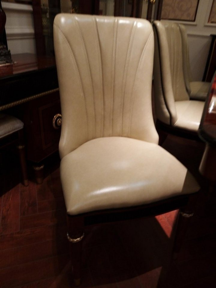 JVmoebel Stuhl, Esszimmer Stuhl 1 Sitzer Sessel Holz Luxus Klasse Barock Rokoko von JVmoebel