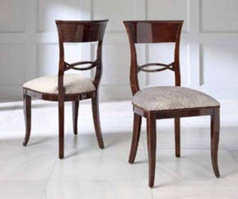 JVmoebel Esszimmerstuhl Bequemer Lehnstuhl Esszimmer Stühle Stoff Holz Braun Möbel, Made in Europa von JVmoebel